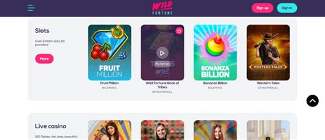 Play Live Casino Games at Wild Fortune.